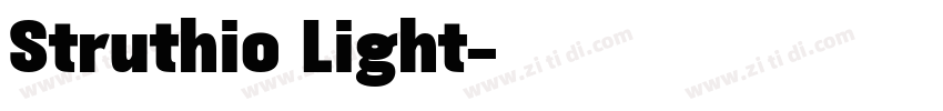 Struthio Light字体转换
